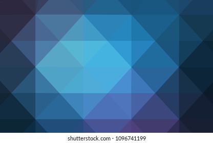 Dark Pink, Blue vector abstract mosaic pattern. Shining polygonal illustration, which consist of triangles. A completely new template for your banner.