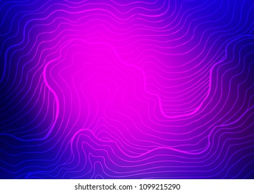 Dark Pink, Blue vector abstract doodle template. Creative illustration in blurred style with doodles and Zen tangles. The pattern can be used for coloring books and pages for kids.