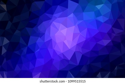 Dark Pink, Blue vector abstract mosaic backdrop. A completely new color illustration in a polygonal style. Triangular pattern for your design.