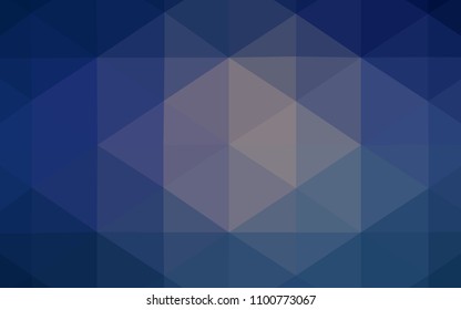 Dark Pink, Blue vector abstract polygonal pattern. Glitter abstract illustration with an elegant design. A completely new template for your business design.