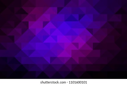 Dark Pink, Blue vector abstract polygonal template. Creative illustration in halftone style with gradient. The textured pattern can be used for background.