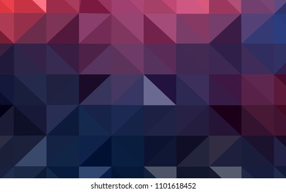 Dark Pink, Blue vector abstract polygonal pattern. Shining colorful illustration with triangles. A new texture for your web site.