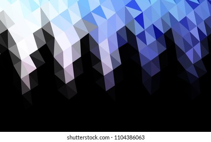 Dark Pink, Blue vector abstract polygonal layout. A sample with polygonal shapes. A new texture for your design.