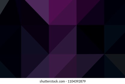 Dark Pink, Blue vector abstract mosaic backdrop. A sample with polygonal shapes. The polygonal design can be used for your web site.