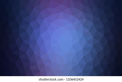 Dark Pink, Blue vector abstract mosaic backdrop. Creative geometric illustration in Origami style with gradient. A new texture for your web site.