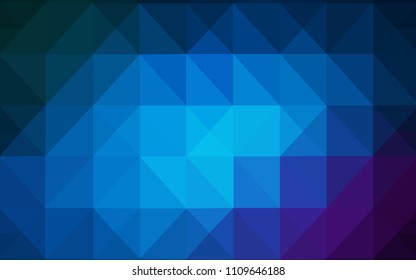 Dark Pink, Blue vector abstract polygonal pattern. Colorful abstract illustration with triangles. Brand new style for your business design.