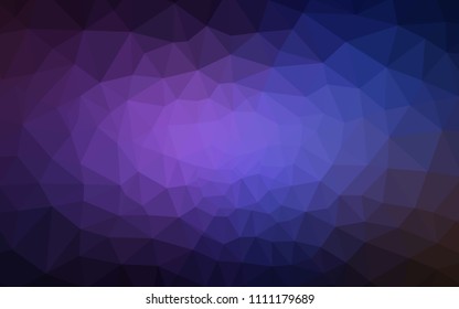 Dark Pink, Blue vector abstract polygonal template. Colorful illustration in abstract style with triangles. Brand new style for your business design.