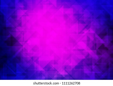 Dark Pink, Blue vector abstract mosaic abstract mosaic. Shining colored illustration in a Brand new style. The textured pattern can be used for background.
