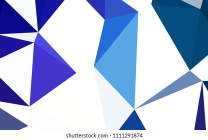 Dark Pink, Blue vector abstract mosaic background. Colorful illustration in polygonal style with gradient. Pattern for a brand book's backdrop.
