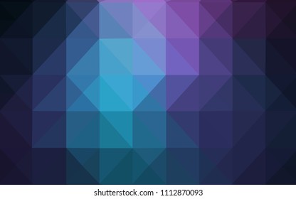 Dark Pink, Blue vector abstract polygonal pattern. Shining colorful illustration with triangles. Textured pattern can be used as a background.