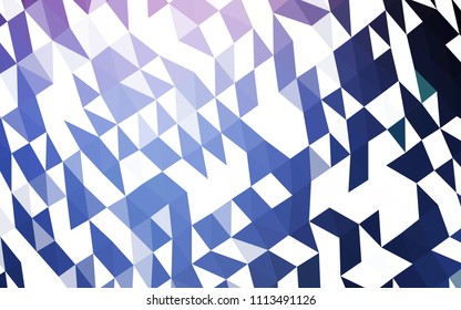 Dark Pink, Blue vector abstract polygonal texture. An elegant bright illustration with gradient. A completely new design for your business.