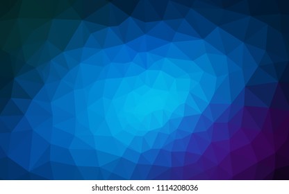 Dark Pink, Blue vector abstract mosaic pattern. Colorful abstract illustration with triangles. Pattern for a brand book's backdrop.