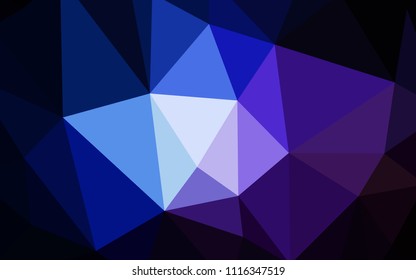 Dark Pink, Blue vector abstract mosaic background. Colorful illustration in polygonal style with gradient. Pattern for a brand book's backdrop.