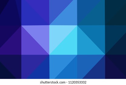 Dark Pink, Blue vector abstract mosaic pattern. Modern geometrical abstract illustration with gradient. The template for cell phone's backgrounds.