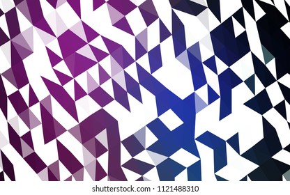 Dark Pink, Blue vector abstract mosaic backdrop. Glitter abstract illustration with an elegant design. Brand new style for your business design.