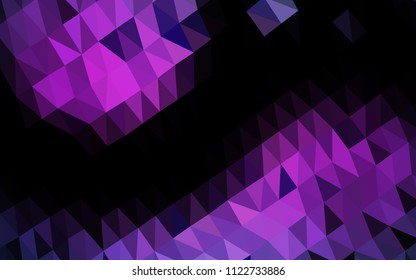 Dark Pink, Blue vector abstract mosaic background. Creative illustration in halftone style with gradient. The textured pattern can be used for background.