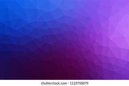 Dark Pink, Blue vector abstract polygonal background. Creative illustration in halftone style with triangles. Brand new style for your business design.