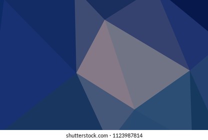 Dark Pink, Blue vector abstract polygonal template. Polygonal abstract illustration with gradient. Textured pattern for your backgrounds.