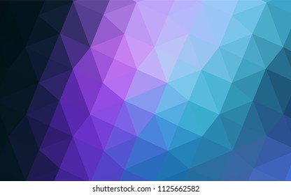 Dark Pink, Blue vector abstract mosaic pattern. Colorful illustration in polygonal style with gradient. The template for cell phone's backgrounds.