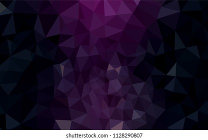 Dark Pink, Blue vector abstract polygonal background. Creative illustration in halftone style with triangles. Textured pattern for your backgrounds.