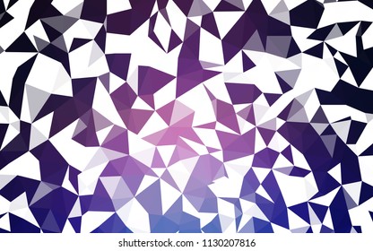 Dark Pink, Blue vector abstract mosaic backdrop. Creative geometric illustration in Origami style with gradient. Polygonal design for your web site.