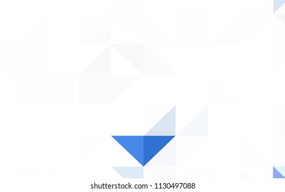 Dark Pink, Blue vector abstract polygonal background. Creative illustration in halftone style with triangles. Polygonal design for your web site.