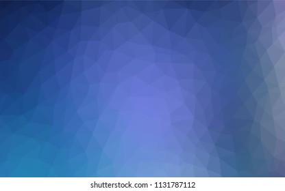 Dark Pink, Blue vector abstract mosaic pattern. Polygonal abstract illustration with gradient. Template for cell phone's backgrounds.