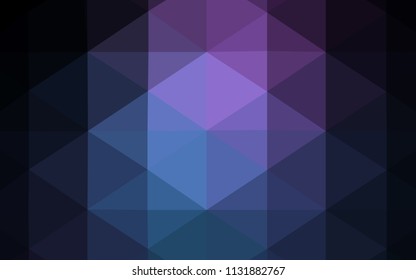 Dark Pink, Blue vector abstract mosaic backdrop. Modern geometrical abstract illustration with gradient. Brand-new design for your business.