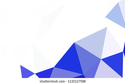 Dark Pink, Blue vector abstract mosaic backdrop. Colorful abstract illustration with triangles. New template for your brand book.