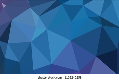 Dark Pink, Blue vector abstract polygonal template. Glitter abstract illustration with an elegant triangles. Completely new template for your banner.