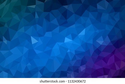 Dark Pink, Blue vector abstract polygonal template. Colorful illustration in polygonal style with gradient. Pattern for a brand book's backdrop.