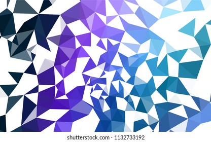 Dark Pink, Blue vector abstract polygonal background. Creative illustration in halftone style with triangles. Brand new design for your business.