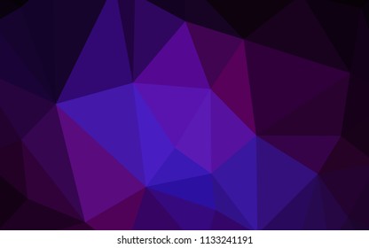 Dark Pink, Blue vector abstract polygonal background. A completely new color illustration in a polygonal style. Textured pattern for your backgrounds.