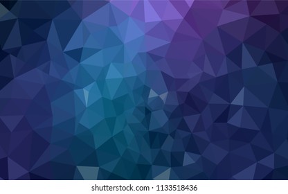 Dark Pink, Blue vector abstract mosaic pattern. A completely new color illustration in a polygonal style. A new texture for your web site.