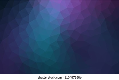 Dark Pink, Blue vector abstract polygonal background. Shining colorful illustration with triangles. A new texture for your web site.