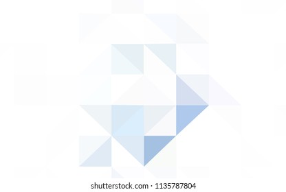 Dark Pink, Blue vector abstract polygonal pattern. Elegant bright polygonal illustration with gradient. Best triangular design for your business.