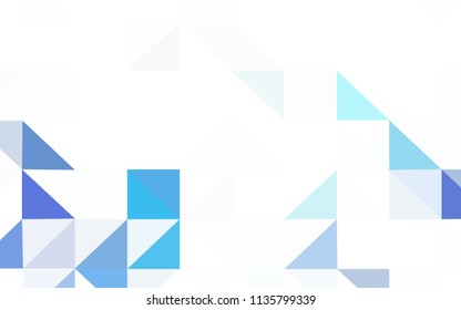 Dark Pink, Blue vector abstract polygonal template. Modern abstract illustration with triangles. Completely new template for your banner.