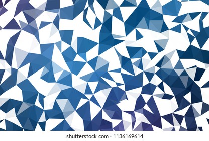 Dark Pink, Blue vector abstract polygonal background. Polygonal abstract illustration with gradient. Polygonal design for your web site.
