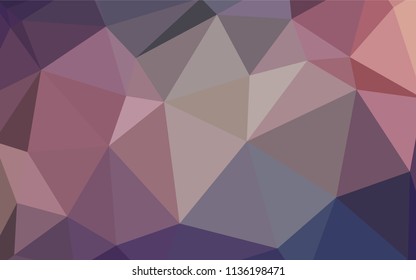 Dark Pink, Blue vector abstract mosaic background. Shining polygonal illustration, which consist of triangles. Best triangular design for your business.