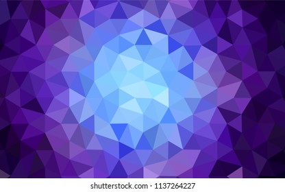 Dark Pink, Blue vector abstract polygonal pattern. Polygonal abstract illustration with gradient. New template for your brand book.