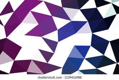 Dark Pink, Blue vector abstract mosaic abstract mosaic. A vague abstract illustration with gradient. Brand new style for your business design.