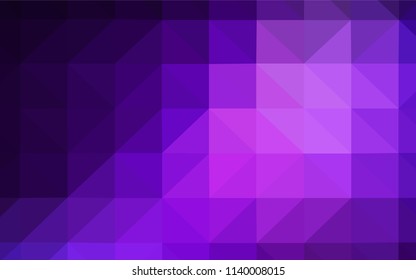 Dark Pink, Blue vector abstract polygonal template. Creative illustration in halftone style with triangles. Best triangular design for your business.