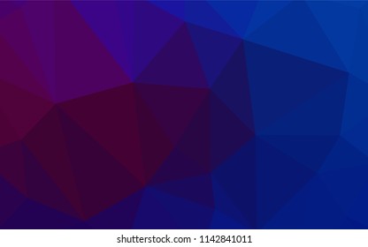 Dark Pink, Blue vector abstract mosaic background. A sample with polygonal shapes. Pattern for a brand book's backdrop.