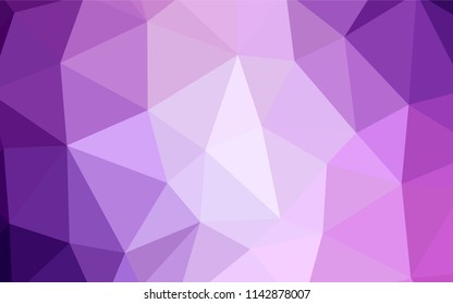 Dark Pink, Blue vector abstract mosaic background. Colorful illustration in polygonal style with gradient. A completely new design for your leaflet.
