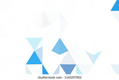 Dark Pink, Blue vector abstract polygonal background. Polygonal abstract illustration with gradient. Polygonal design for your web site.