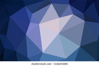 Dark Pink, Blue vector abstract polygonal template. Creative geometric illustration in Origami style with gradient. New template for your brand book.
