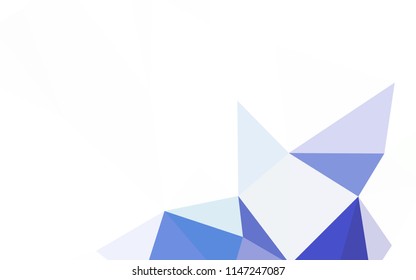 Dark Pink, Blue vector abstract polygonal pattern. Creative illustration in halftone style with triangles. Triangular pattern for your design.