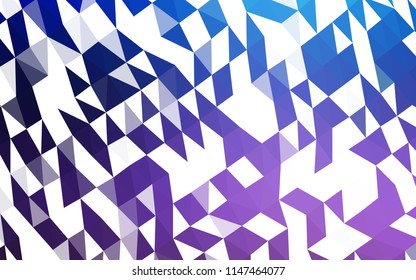 Dark Pink, Blue vector abstract mosaic background. A sample with polygonal shapes. A completely new design for your business.