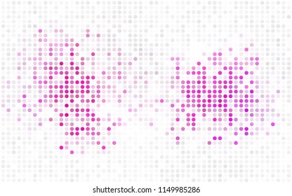 Dark Pink, Blue vector abstract pattern with circles. Geometry template for your business design. Background with colored spheres.