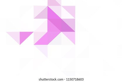 Dark Pink, Blue vector abstract mosaic pattern. Colorful illustration in polygonal style with gradient. A completely new design for your leaflet.